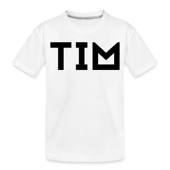 Prénom Tim - T-shirt bio Premium Enfant - blanc - Devant