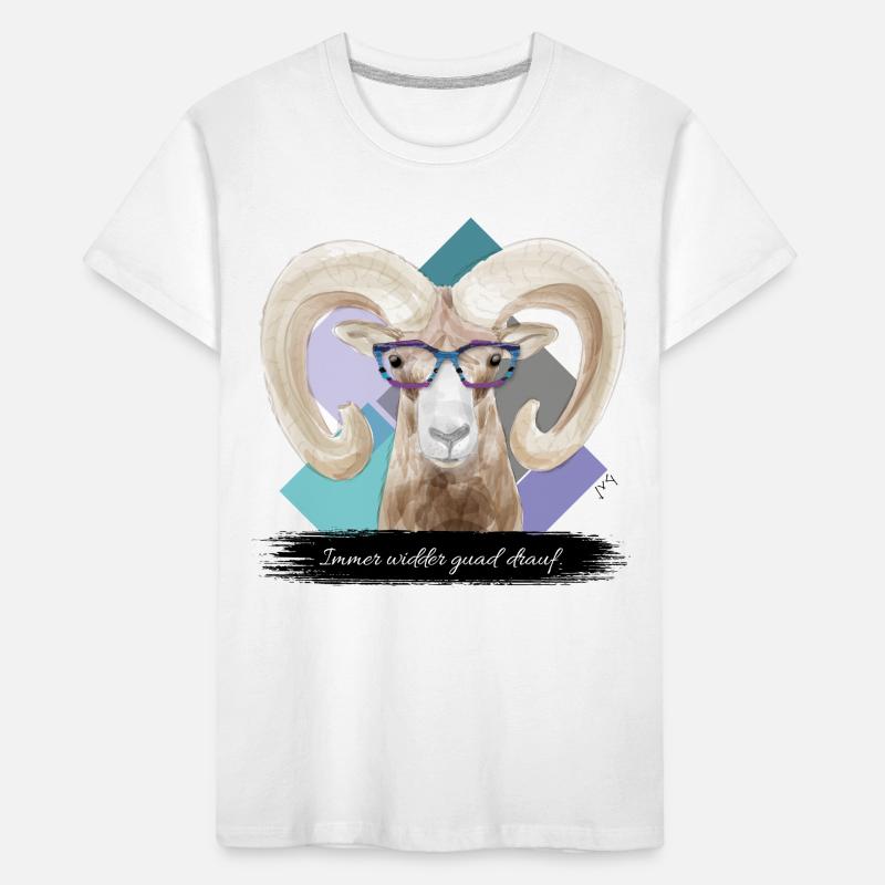JvG Widder "Immer widder guad drauf." Kinder Premium Bio T-Shirt