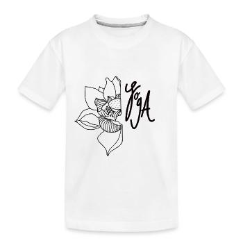 Yoga Lotus - Kinder Premium Bio T-Shirt - Weiß - Vorne