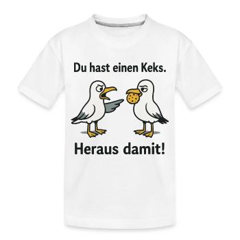 Vous avez un cookie avec - T-shirt bio Premium Enfant - blanc - Devant