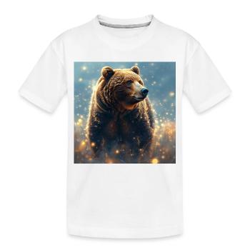 Animal Totem Ours Brun - T-shirt bio Premium Enfant - blanc - Devant