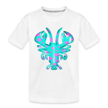 LOBSTER KRUSTENTIERE - Kinder Premium Bio T-Shirt - Weiß - Vorne