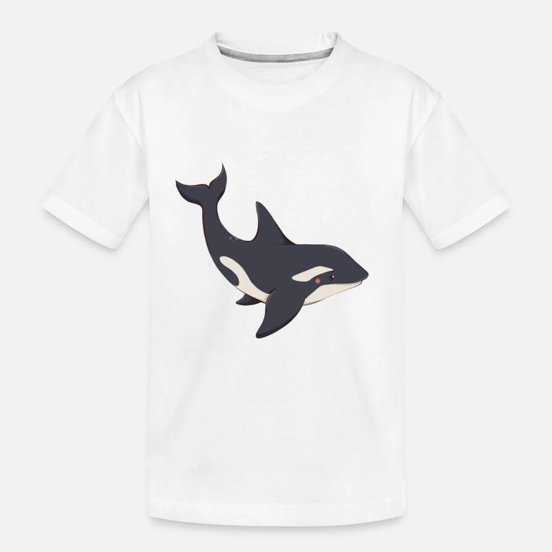 Orca - Kinder Premium Bio T-Shirt - Weiß