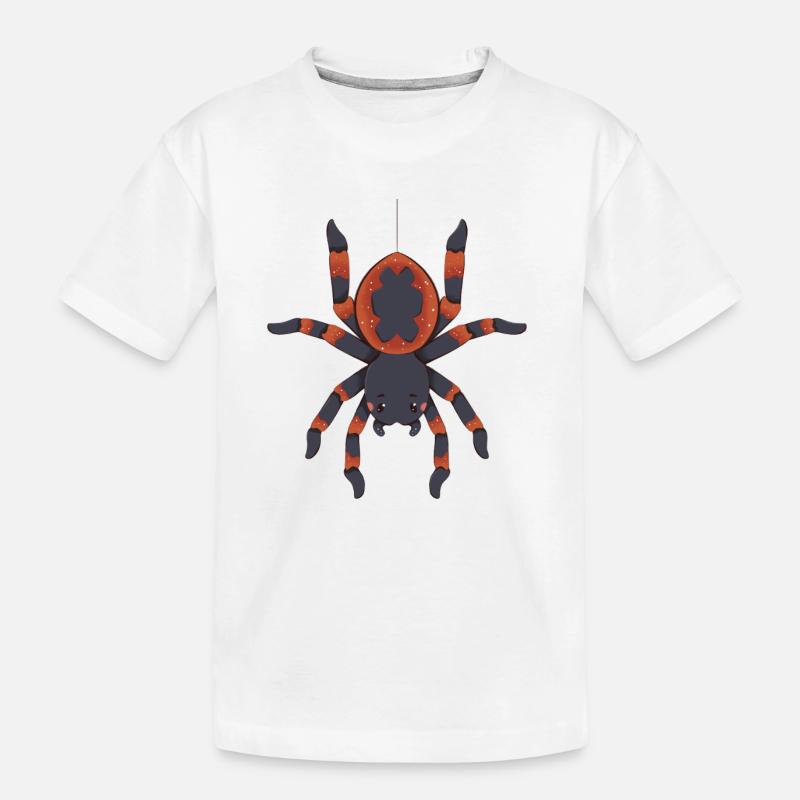 Spinne - Kinder Premium Bio T-Shirt - Weiß