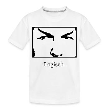 Logisch - Kinder Premium Bio T-Shirt - Weiß - Vorne