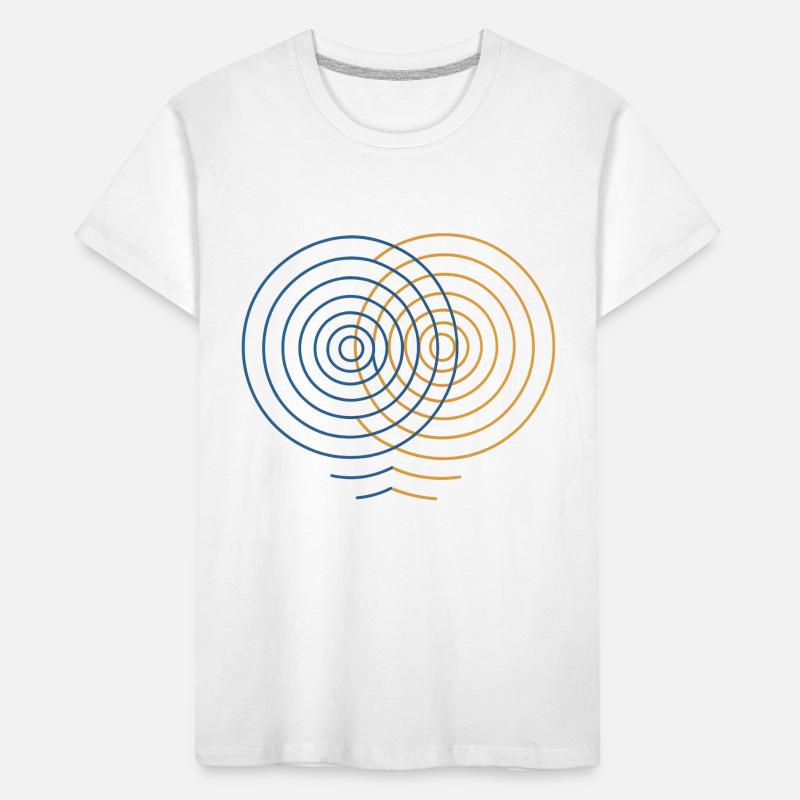 Interférence concentrique – Conception physique T-shirt bio Premium Enfant