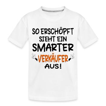 FLOHMARKT MARKT TRÖDELMARKT - Kinder Premium Bio T-Shirt - Weiß - Vorne