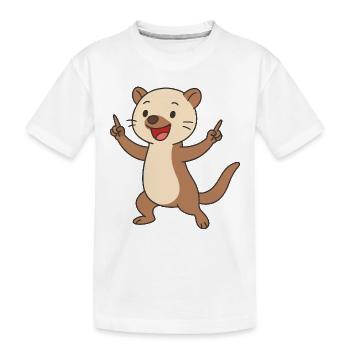 Martre dansante naine - T-shirt bio Premium Enfant - blanc - Devant