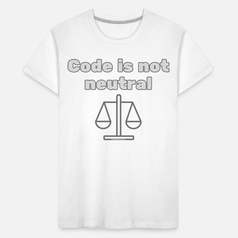 Le code n’st pas neutre Énoncé d’éthique du codeur T-shirt bio Premium Enfant