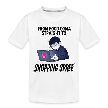 Virée shopping du Black Friday - T-shirt bio Premium Enfant - blanc - Devant