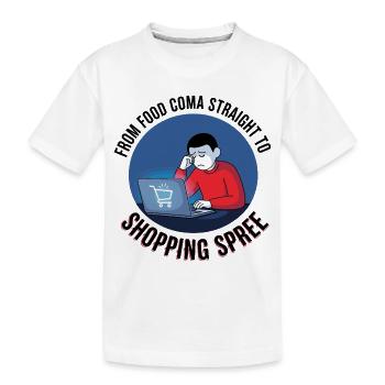 Virée shopping du Black Friday - T-shirt bio Premium Enfant - blanc - Devant