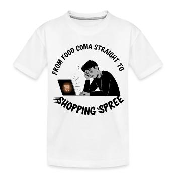 Virée shopping du Black Friday - T-shirt bio Premium Enfant - blanc - Devant