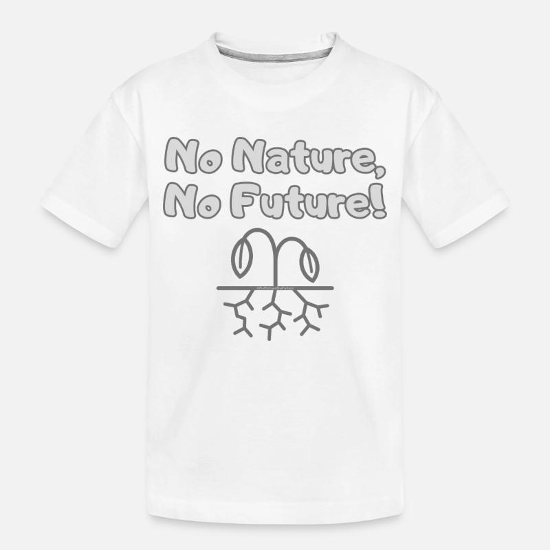No Nature, No Future - Umwelt Protest - Kinder Premium Bio T-Shirt - Weiß