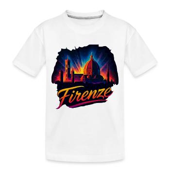 Florence Florence Ville Italie Silhouette Cadeau - T-shirt bio Premium Enfant - blanc - Devant