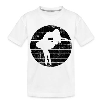 Ballet Girl - Kids' Premium Organic T-Shirt - white - Front