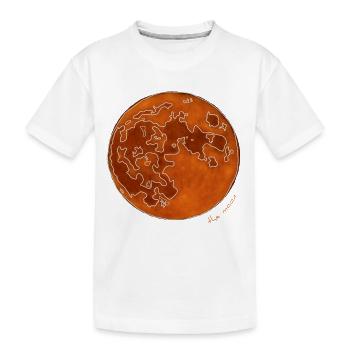 THE ORANGE MOON - Kids' Premium Organic T-Shirt - white - Front