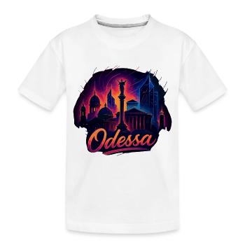 Ville d’Odessa Ukraine Perle au bord de la mer Cadeau - T-shirt bio Premium Enfant - blanc - Devant