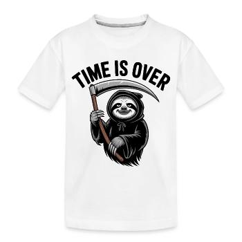 Grim Reaper Sloth - Kids' Premium Organic T-Shirt - white - Front