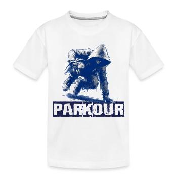 Parkour Street Style - Kids' Premium Organic T-Shirt - white - Front