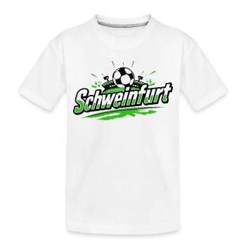 Schweinfurt Fussball Fanartikel - Kinder Premium Bio T-Shirt - Weiß - Vorne