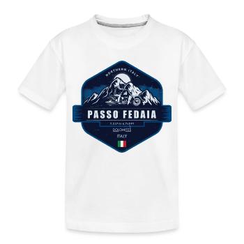 Passo Fedaia – Dolomites, Italie - T-shirt bio Premium Enfant - blanc - Devant