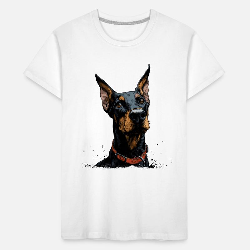 Cooler Dobermann Kinder Premium Bio T-Shirt