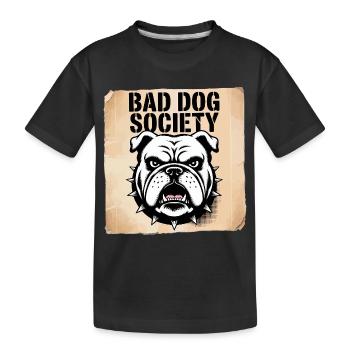 Die Gesellschaft der bösen Hunde - Kinder Premium Bio T-Shirt - Schwarz - Vorne