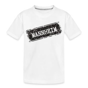 Mannheim City Logo Design - Kids' Premium Organic T-Shirt - white - Front