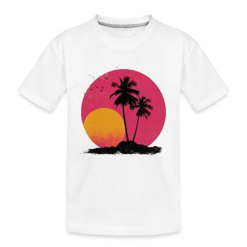 Sunrise - Kids' Premium Organic T-Shirt - white - Front