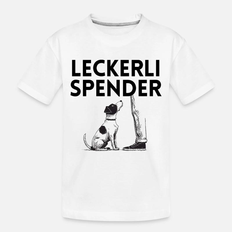Leckerli-Spender - Kinder Premium Bio T-Shirt - Weiß