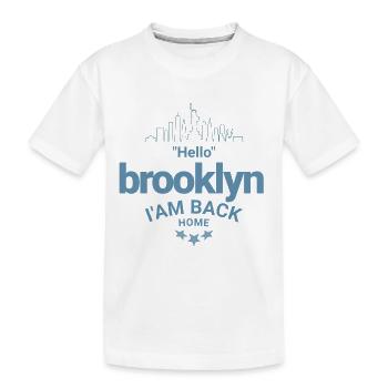 Design Brooklyn Homecoming - Kids' Premium Organic T-Shirt - white - Front