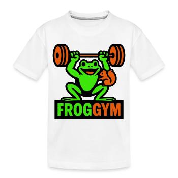 Gymnase Frog - T-shirt bio Premium Enfant - blanc - Devant