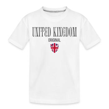 British pride, British patriot - Kids' Premium Organic T-Shirt - white - Front