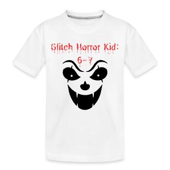 Horror Kid: 6-7 Scary Design - Kids' Premium Organic T-Shirt - white - Front