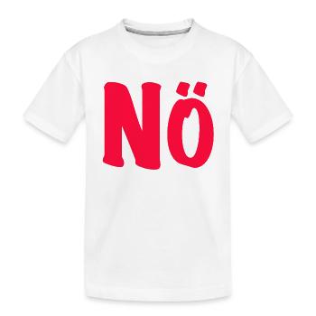 Nö - Bin dagegen - Null Bock  - Kinder Premium Bio T-Shirt - Weiß - Vorne