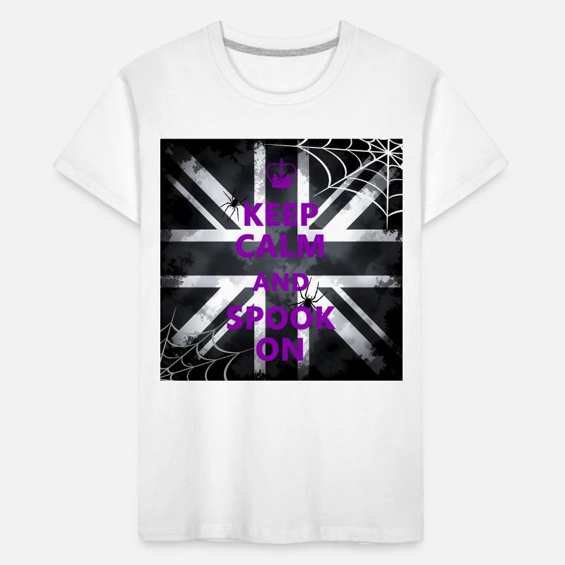 Keep Calm Spook Violet T-shirt bio Premium Enfant