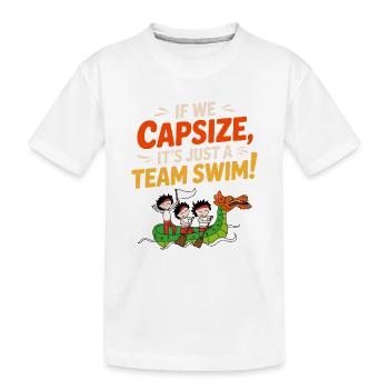 Équipage de course de bateaux-dragons - T-shirt bio Premium Enfant - blanc - Devant