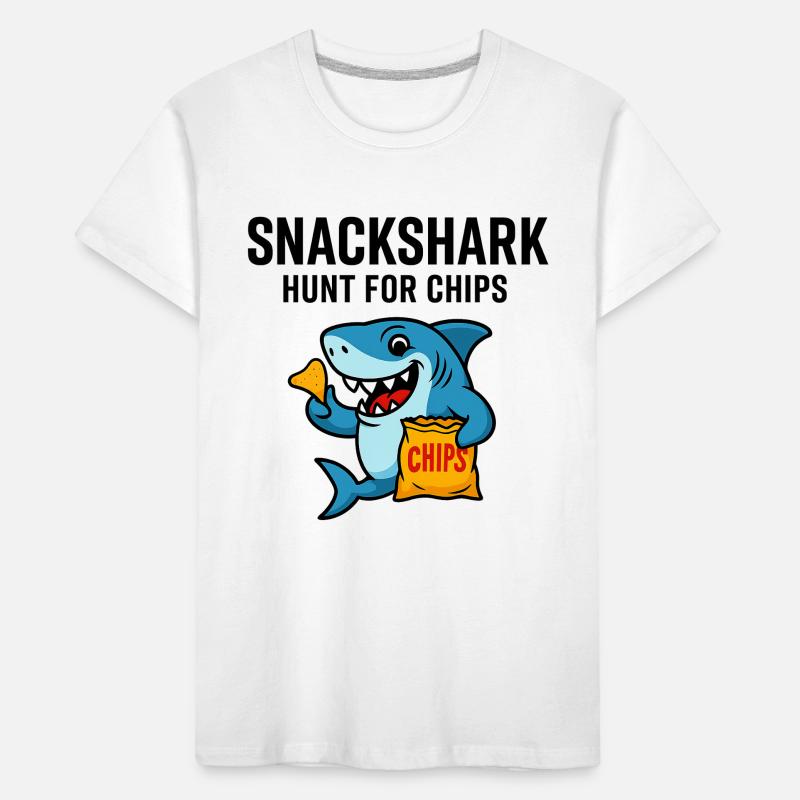 Requin mignon avec des puces T-shirt bio Premium Enfant