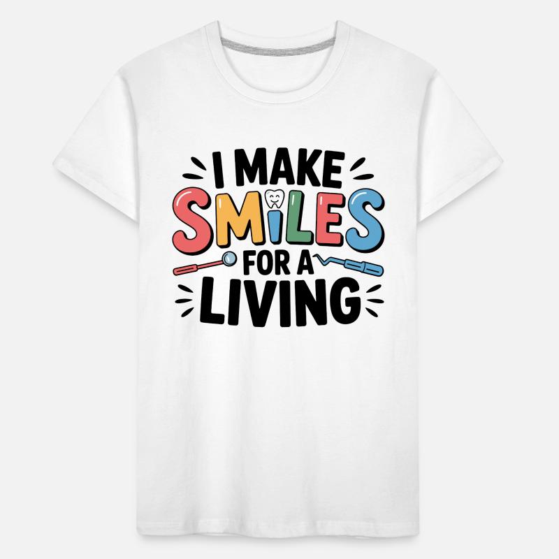 Kronen Brücken Handwerkskunst Dentallabor Technik Kinder Premium Bio T-Shirt