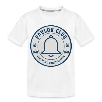 Pawlow-Fanclub - Kinder Premium Bio T-Shirt - Weiß - Vorne