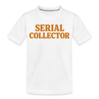 Seriensammler Humor Sammler - Kinder Premium Bio T-Shirt - Weiß - Vorne