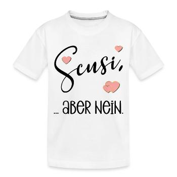 ALLEMAND ITALIEN DÉSOLÉ PAS DE CŒUR - T-shirt bio Premium Enfant - blanc - Devant
