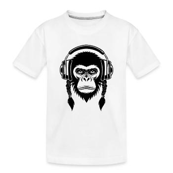 Chemise Masked Monkey Head Underground Beat Edition - T-shirt bio Premium Enfant - blanc - Devant