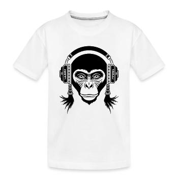Replay Monkey Head Retro Mix Edition Chemise - T-shirt bio Premium Enfant - blanc - Devant
