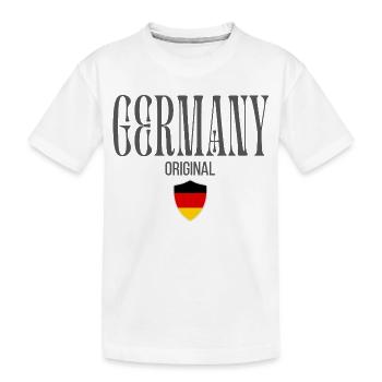 Drapeau de l’Allemagne, fabriqué en Allemagne - T-shirt bio Premium Enfant - blanc - Devant