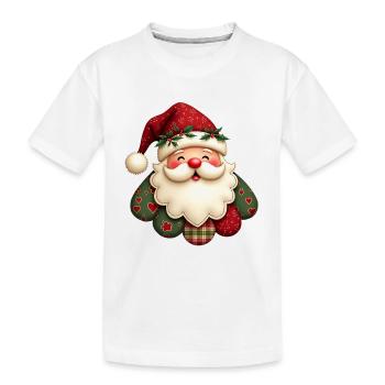 Kuscheliger Weihnachtsmann - Kinder Premium Bio T-Shirt - Weiß - Vorne