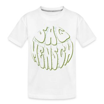 Global Retro Typo Vert Néon - Say Man - T-shirt bio Premium Enfant - blanc - Devant