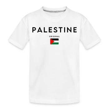 Palestine libre, je suis avec la Palestine - T-shirt bio Premium Enfant - blanc - Devant