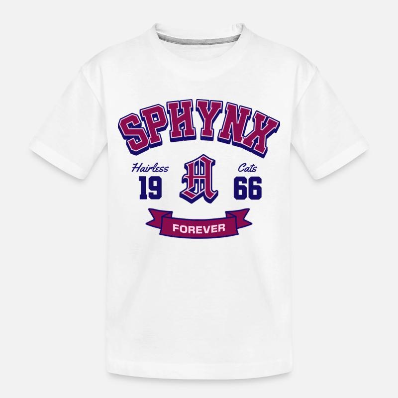 Sphynx Cats Forever Style universitaire classique - T-shirt bio Premium Enfant - blanc