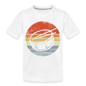 Croquis de caisse claire vintage - T-shirt bio Premium Enfant - blanc - Devant